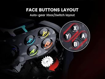 GameSir Tarantula Pro Wireless Controller for Switch/PC/iOS/Android with Charging Dock, Bluetooth 2.4Ghz Wired Controller TMR Sticks, 9 Mappable Buttons, 1200mAh, ABXY Layout Switching