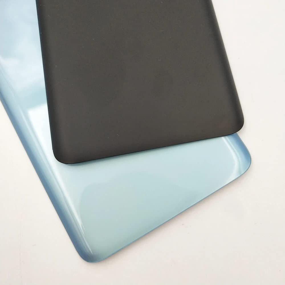 SHOWGOOD Back Cover for Oneplus 9R 1+ 9r Battery Cover Glass Rear Case Repair Reparts with Camera Lens (Green with Lens)