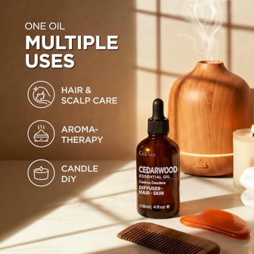 Image of Cedarwood Essential Oil for Skin, Hair & Diffuser - 4 Fl Oz