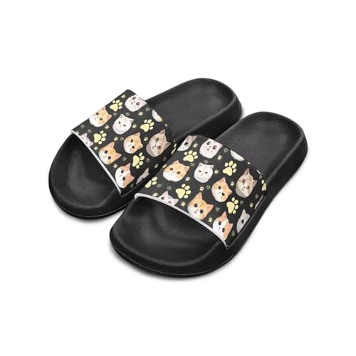2025 Trendy Boys & Girls Slide Sandals Animals Print Kids Shower Shoes