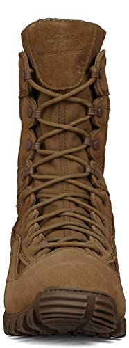 TACTICAL RESEARCH TR550WPINS 8 Inch Combat Boots For Men - Army OCP ACU Lightweight Waterproof & 400g Insulated - Coyote Brown Leather - Vibram Ibex Outsole4
