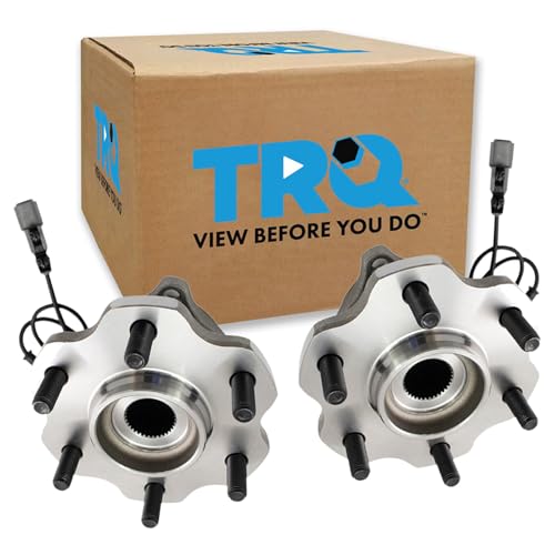 Image of TRQ Rear Driver and Passenger Side Wheel Bearing and Hub Assembly Set 2 Piece Compatible with 2011-2013 Infiniti QX56 2014-2022 QX80 2017-2022 Nissan Armada