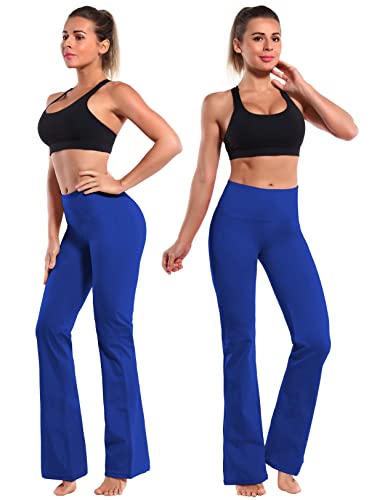 Image of BUBBLELIME 29 inch /31 inch /33 inch /35 inch /37 inch 3 Styles Women's High Waist Bootcut Yoga Pants Basic /Side Pockets Tummy Control Workout Flared