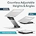 Laptop Stand for Desk, Ergonomic Sit to Stand Laptop Holder Convertor, Adjustable Height from 2.1