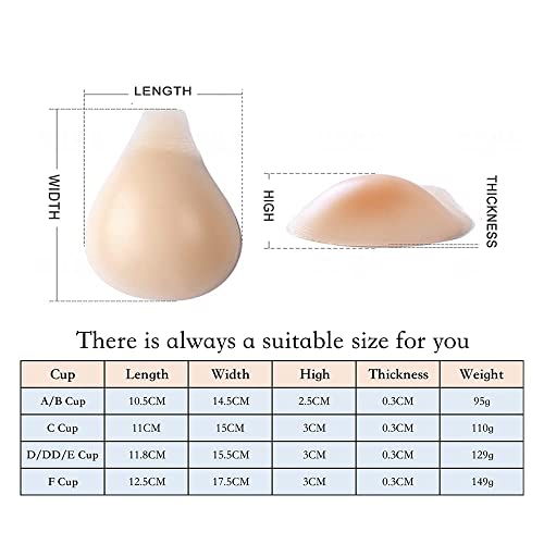 Silicone Adhesive Bra, Stick On Bras For Women Reusable Invisible Lift Up Bra For Backless Dress Deep V Prevent Breast Sagging.(A/B Cup) #TOP6