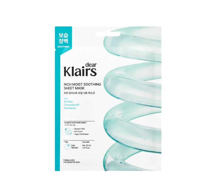 DearKlairs Rich Moist Soothing Sheet Mask 30 mL