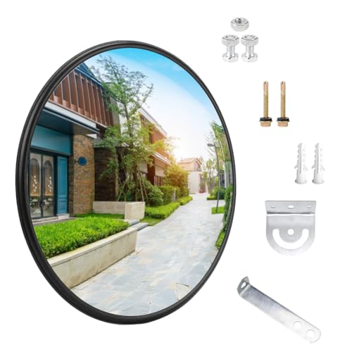 Verkehrsspiegel, 30cm Konvexspiegel für Garage Zufahrt Park,...