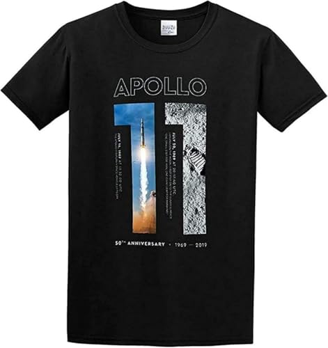 XIU CHUAN Apollo 11 50Th Anniversary Moon Landing 1969 2019 Tee O Neck Men Shirt Size L