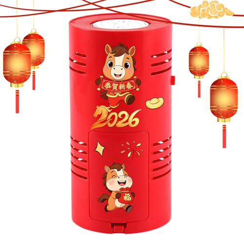 Rrlihjgu Máquina para Hacer Burbujas | Juguete del Año del Caballo con 15 Agujeros y Luz,Máquina de Burbujas Recargable,para Juego al Aire Libre de Niños en Jardín Trasero Baño y Fiesta de Año