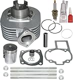 ZOOM ZOOM PARTS Cylinder Piston KIT Rings GASKETS PIN TOP END Set Suzuki LT 80 LT80 1987-2006, Kawasaki KSF 80 KSF80 2003-2006, Kawasaki KFX80 KFX 80 2003-2006
