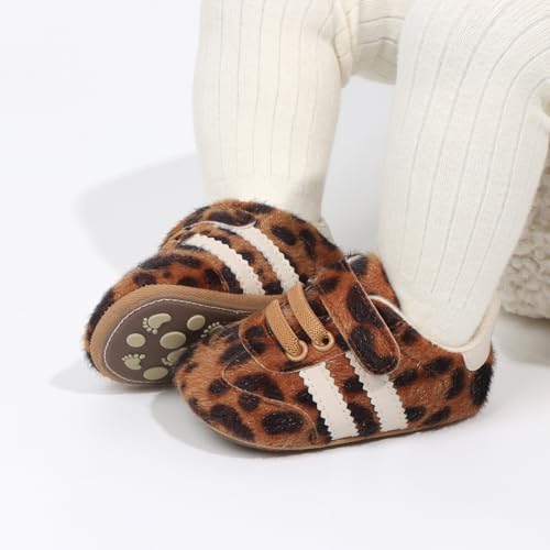 Image of Baby Boys Girls Sneakers Toddler Non-Slip Soft Rubber Sole First Walking Shoes Infant Newborn Crib Dress Shoes
