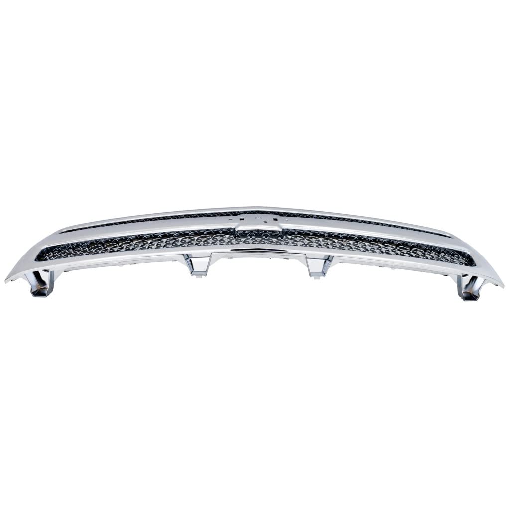 LED Grille With Rivets Fits 2007-2013 Chevy Silverado 1500 Stainless Black Rivet Replacement Grille With Rivets