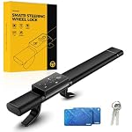 KYX Smart Steering Wheel Lock,Sound & Light Alarm,High-Tech Keyless Unlock
