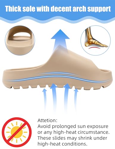 Image of Cloud Slides for Women Men, Unisex Recovery House Slides Indoor Outdoor, Waterproof Shower Shoes for Bathroom, Womens Mens Walking Sandals Comfortable