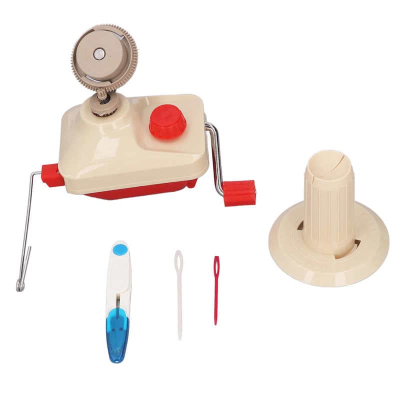 Swift Yarn Winder Adjustable Desk Clip Easy To Use Yarn Winder with 2 Plastic Needle for Office