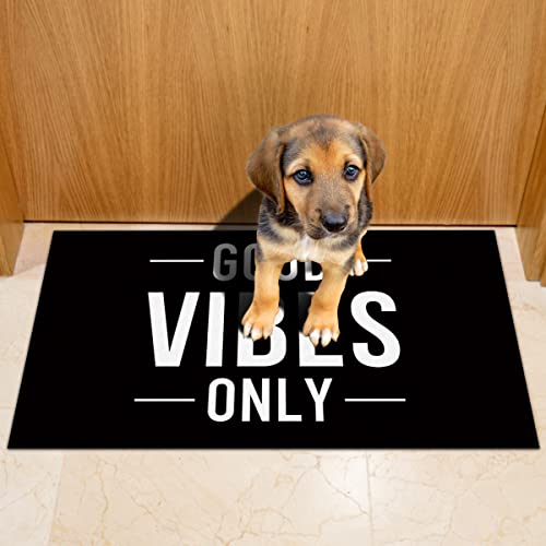 Charmhome Good Vibes Only Welcome Doormat Entrance Floor Mat Rug Indoor/Front Door/Bathroom/Kitchen And Living Room/Bedroom Mats Rubber Non Slip #TOP6