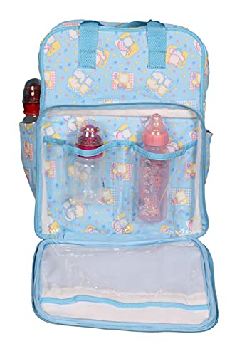Image of Diaper Bag /Mother Backpack for Travel (Light Blue)