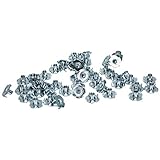 TCH Hardware 100 Pack Steel 4 Prong T Nuts 10-32 x 5/16
