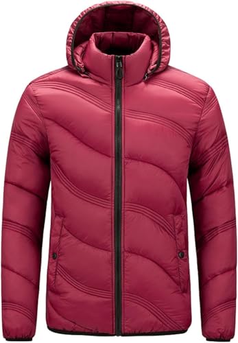 Doudoune d'hiver homme veste légère zippée contre le froid