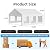 Acekool 20'x20' Outdoor Heavy Duty Party Tent Wedding Event Shelter Carport Large Commercial Canopy with Removable Sidewalls & 3 Storage Bags for Patio Outdoor Garden Events, White