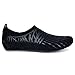 JOINFREE Women's Sports Water Shoes Flexible Breathable Quick Dry Beach Barefoot Black Zip 5.5-6.5 Women