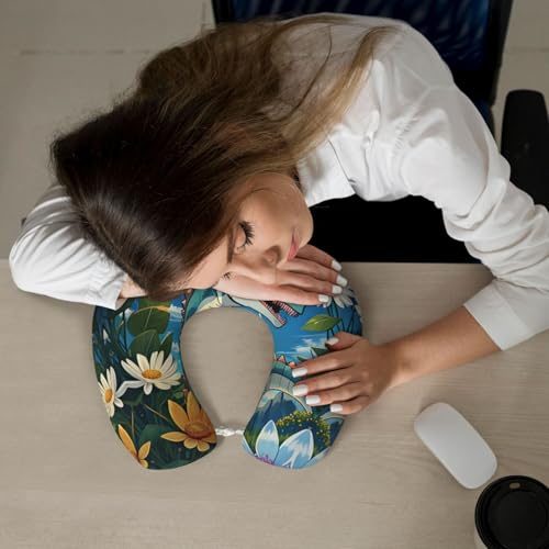 Almohada de viaje en espuma viscoelástica 30 cm miniatura 6