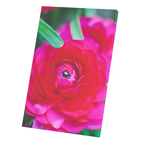 Tableau décoratif dahlia rose en toile imprimée haute définition