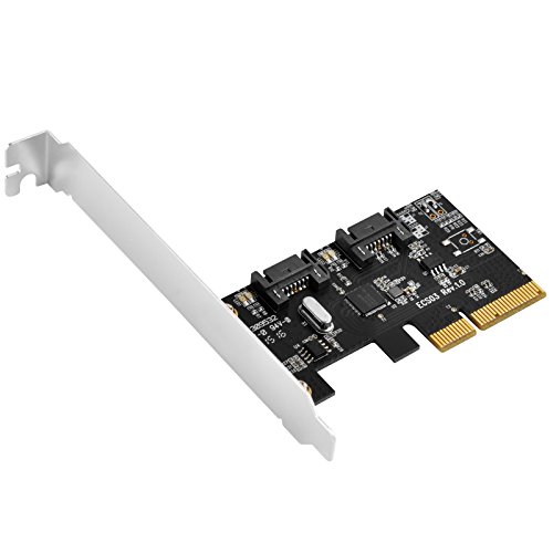 SilverStone Technology Internal PCI-E Expansion Card with Dual SATA Ports for RAID Functionality RL-ECS03