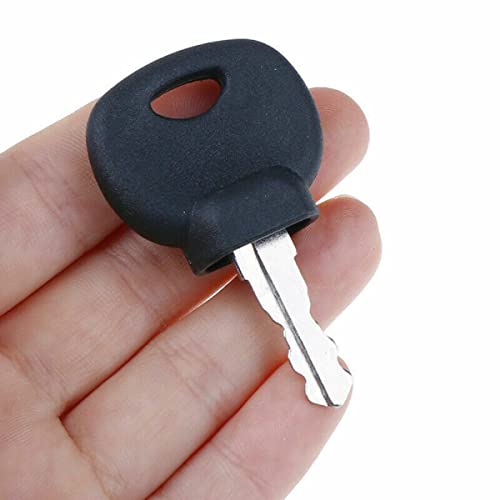 BAQI 6 STÜCKE 14607 Zündschlüssel 14607 Baumaschinenschlüssel für JCB Bobcat BOMAG MANIT Schweres Gerät Gabelstapler Lastwagen Radlader
