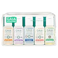 Gaia Natural Baby Starter Kit | Certified Natural Wash | Newborn Essentials | Sensitive Skin Formula | Soap Free | Perfume Free | Gentle Baby Care | Australian Made | 5 Piece