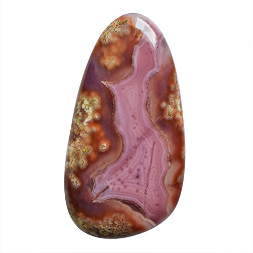 Agate violette naturelle pour fabrication bijoux cabochon 30 CTW 36mm