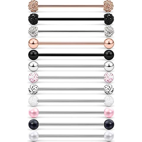 Lcolyoli Short Industrial Barbell 16G Cover