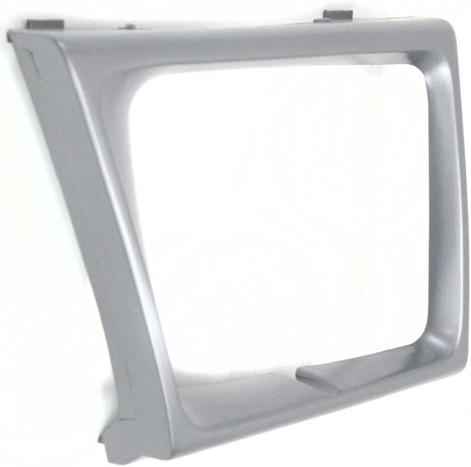 Image of DAT AUTO PARTS Front Right Headlight Bezel Fits 1997-2002 Ford Econoline | Passenger Side, Grille, Van, Sealed Beam, Silver Textured Plastic, Replaces FO2513158 F7UZ13052AAA