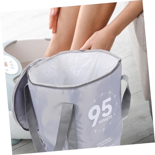 Spa plegable para pies Ipetboom 37x32x32 cm gris miniatura 5