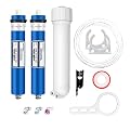 100 GPD RO Membrane with Reverse Osmosis Membrane Housing Set (1 Set) & 100 GPD RO Membrane (1 Pack), Reverse Osmosis Filter Replacement Kit, RO Membrane Housing Set for Maple Syrup RO System
