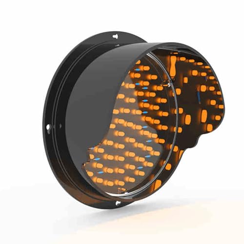 Feu d'arrêt et de départ à LED jaune clignotant pour signalisation de chantier et entrepôt - 2