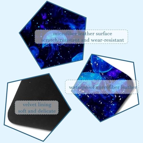 Evita arañazos con la funda para portátil de 35.1 x 25.9 cm de medusas azules antichoque 3