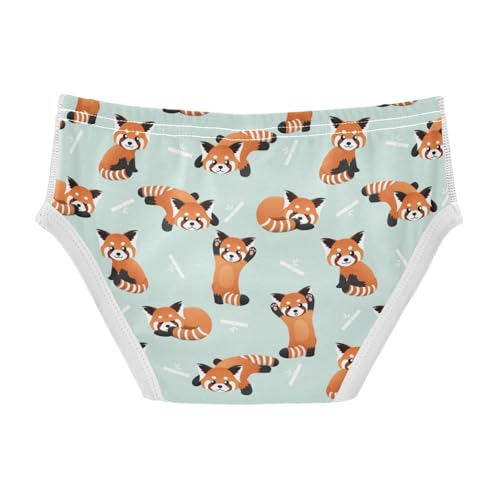 Boys' Exclusive Briefs Toddler Underwear 95% Combed Cotton Boxerbriefs 2T Red Panda Pattern 22