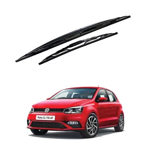 Image of Oshotto Frameless (O.E.M Type) Wiper Blades Compatible with Volkswagen Polo(24 inch /16 inch)