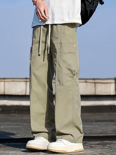 Image of Lymio Cargo for Men || Cotton Cargo Pant || Drawstring Waist Pant (Also Available in Plus Sizes) (145-148)