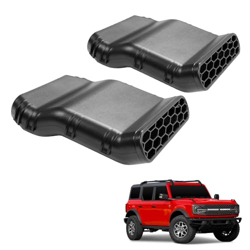 Mabett Under Seat Vent Deflectors for Ford Bronco 4-Door 2021-2024, Rear Air Conditioning Vent Directional, 2PCS