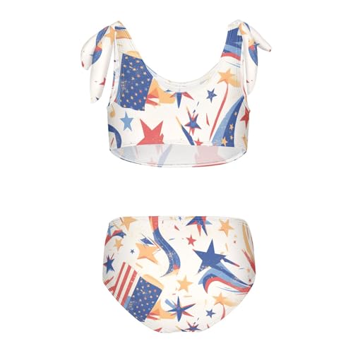 KLL 4th July American Independence Day Girls' Two Pieces Bikini Set Quick-Dry Swimsuit Swimming Suits Adjustable Strap2