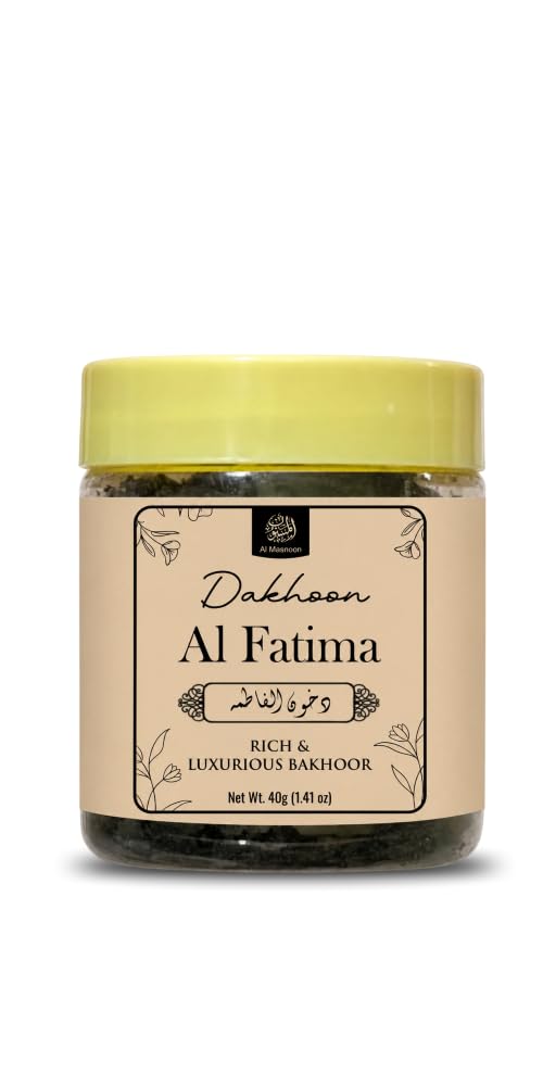 AL MASNOON Dakhoon Al Fatima/Arabic French bakhur Incense 25g (Pack of 1)