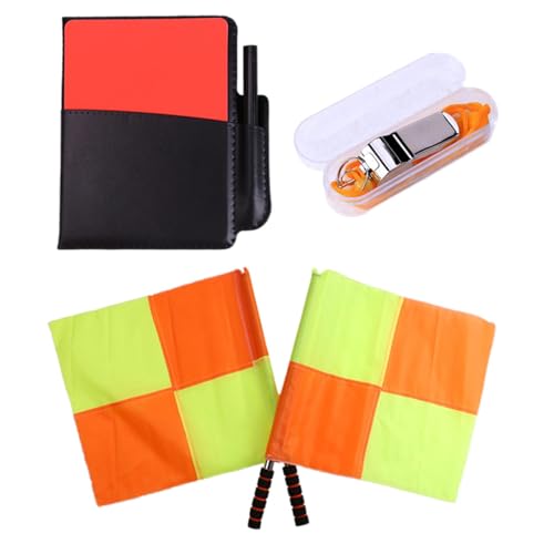 Set de banderas y silbato para árbitro de fútbol miniatura 7