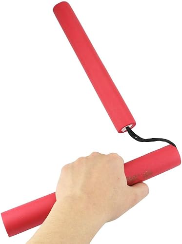 Miniatura 5 de Paquete de 4 palos de entrenamiento de goma de espuma, palos de arte marcial para niños y principiantes, práctica y entrenamiento