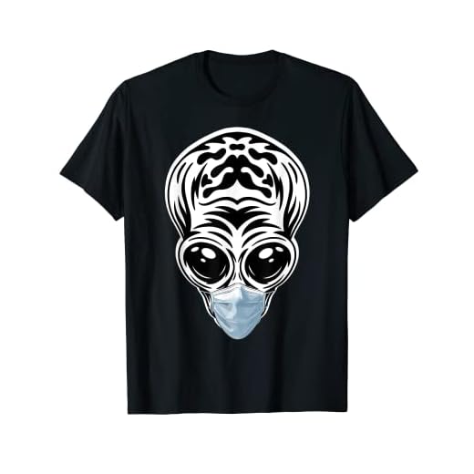 Funny Alien Head UFO Mascarilla I believe Aliens Funny UFO Camiseta