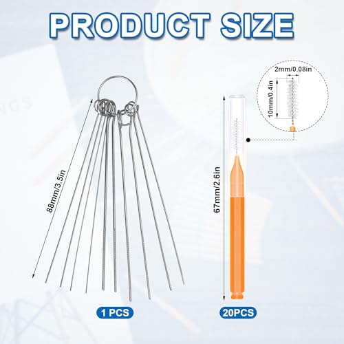 Image of 30pcs Shower Head Cleaner Tools, Shower Head Cleaning Brushes Multi-Size Shower Head Cleaner Picks Anti-Clogging Cleaning Brush for Bathroom Small Hole Gap Nozzle Window Slot