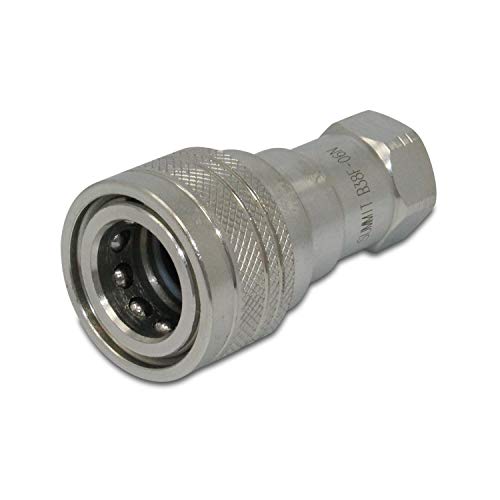 Image of Summit Hydraulics 3 /8 inch NPT ISO 7241-B Quick Disconnect Hydraulic Coupling /Coupler Set (Pack of 2)