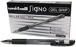 uni-ball UM-151S Gel Grip Rollerball Pens. Premium Medium 0.7mm Ballpoint Nib for Super Smooth Handwriting, School, Journaling and Note Taking. Fade & Water Resistant Uni Super Ink. Pack of 3 Assorted