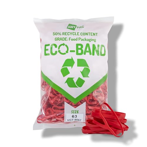 Bandas de grado alimenticio vegetal rojas elásticas de 80x6mm 2